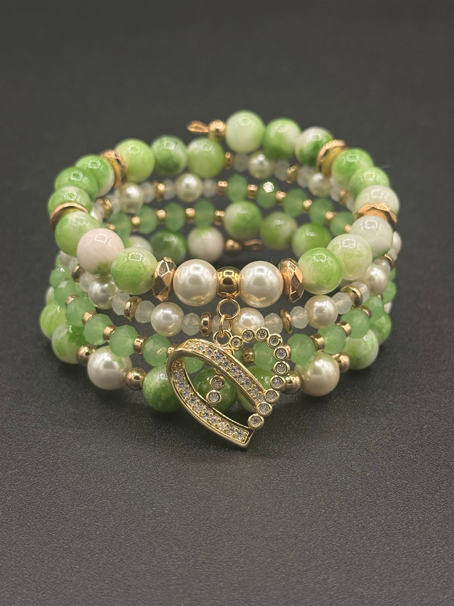 Set de pulseras Green Lily