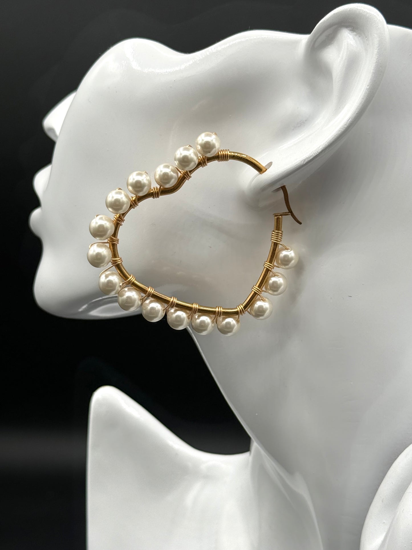 Aretes Argollas Paua Love