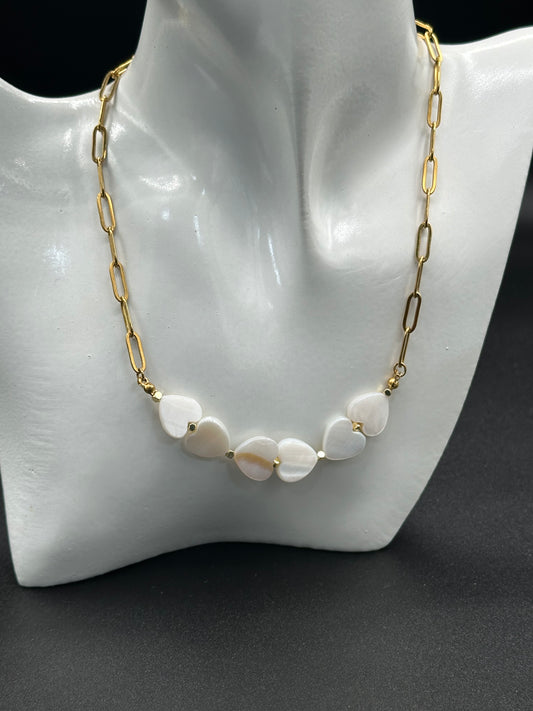 Collar Pearl Heart
