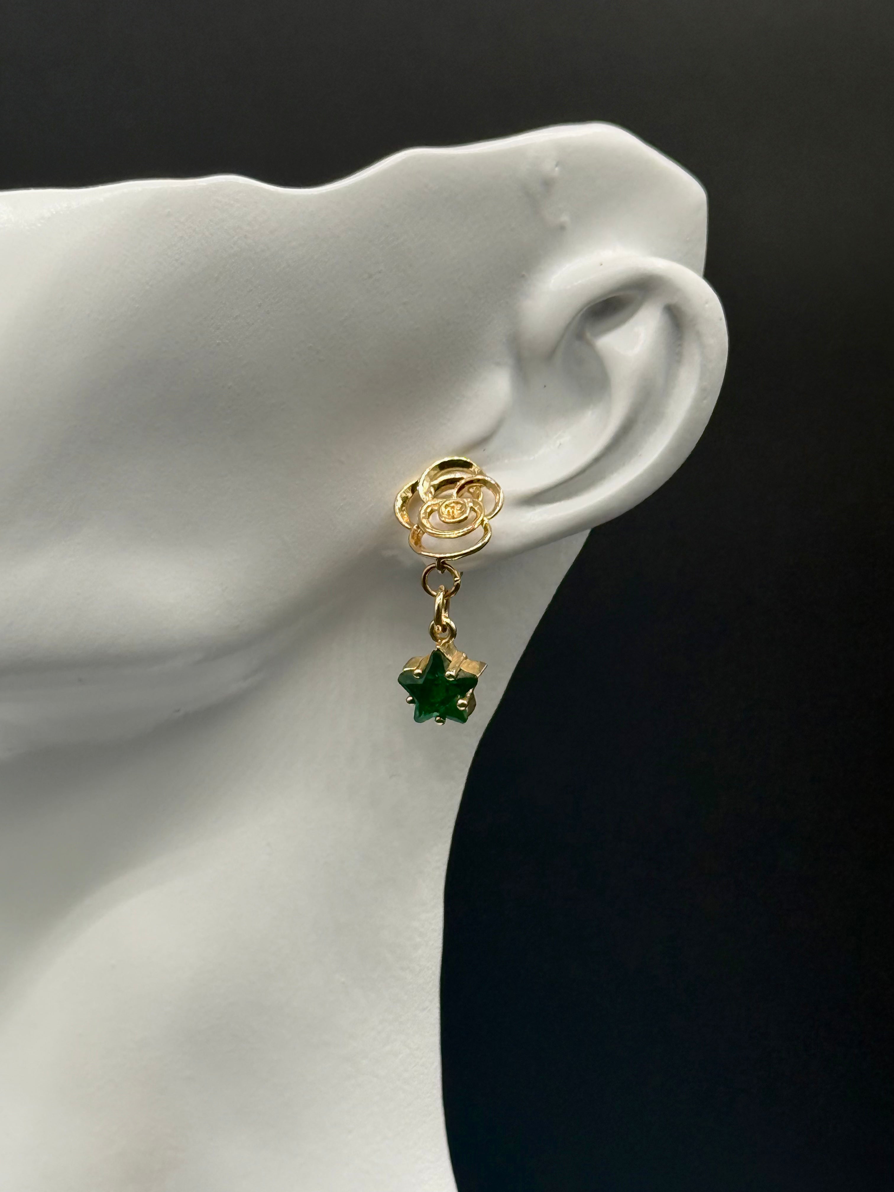 Aretes Huggies Rosegreen