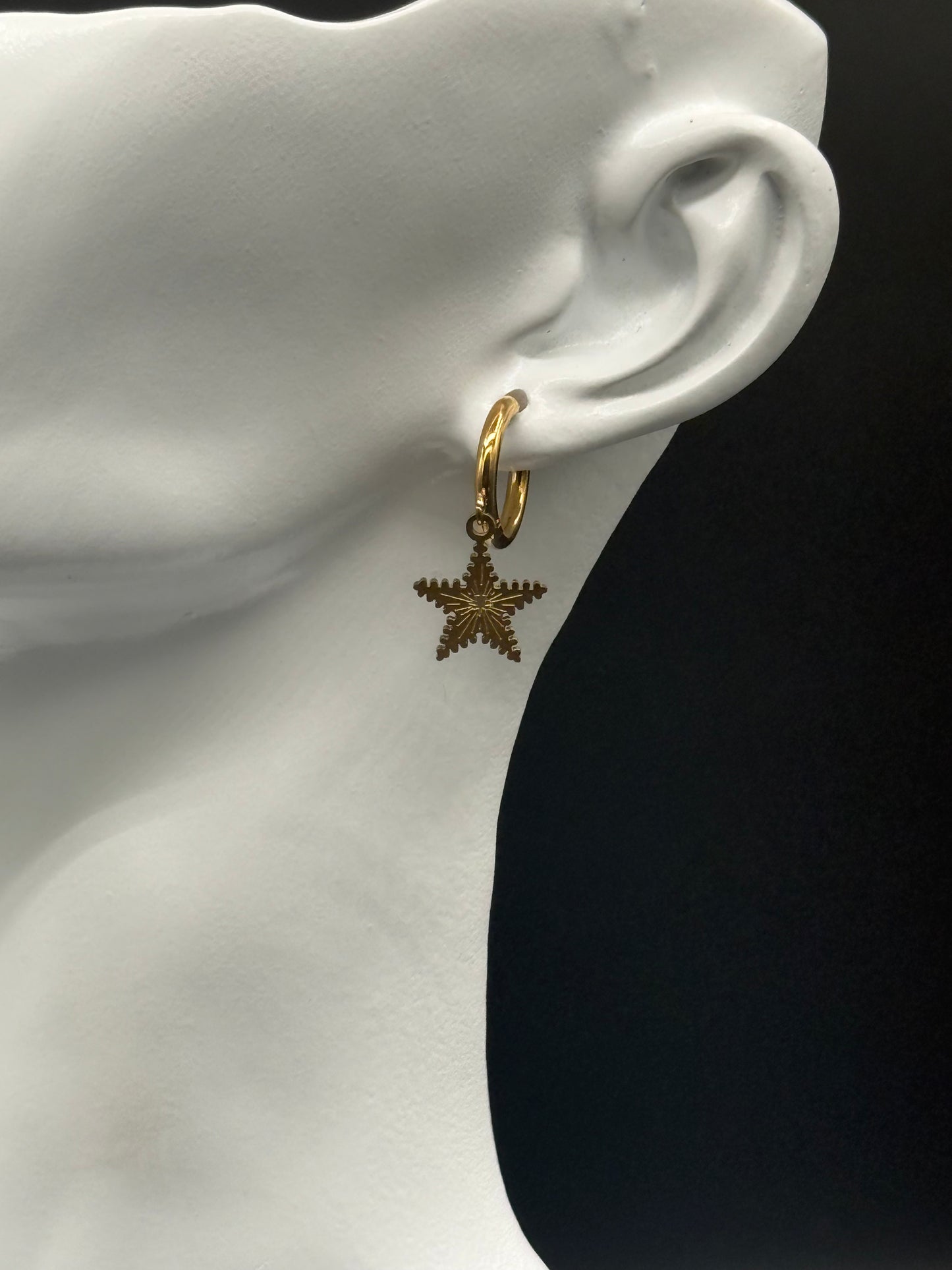 Aretes Huggies Star Set