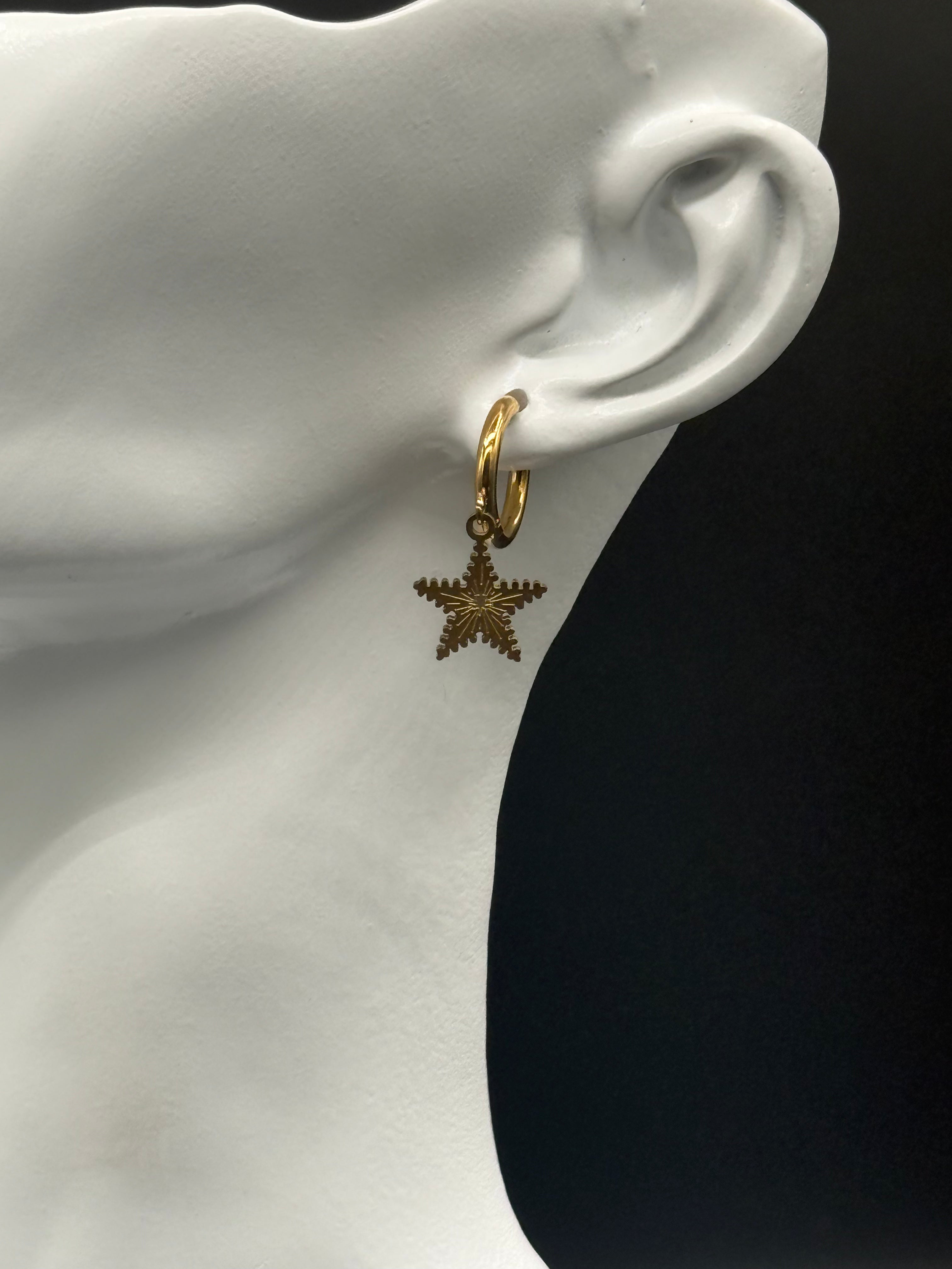 Aretes Huggies Star Set