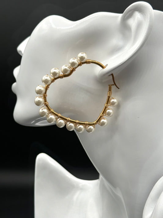 Aretes Argollas Paua Love