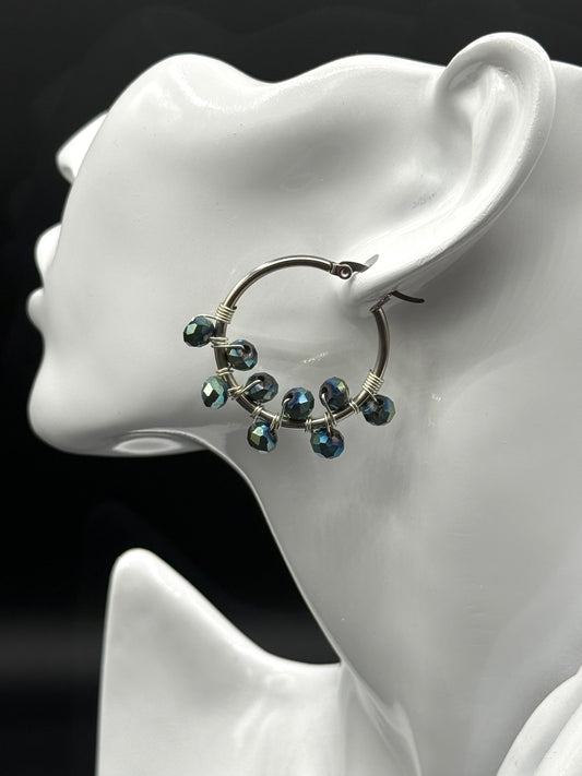 Aretes Argollas Escarlina