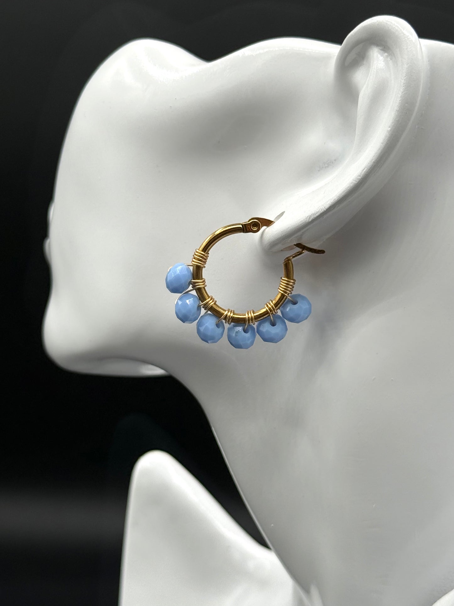 Aretes Argollas Seda