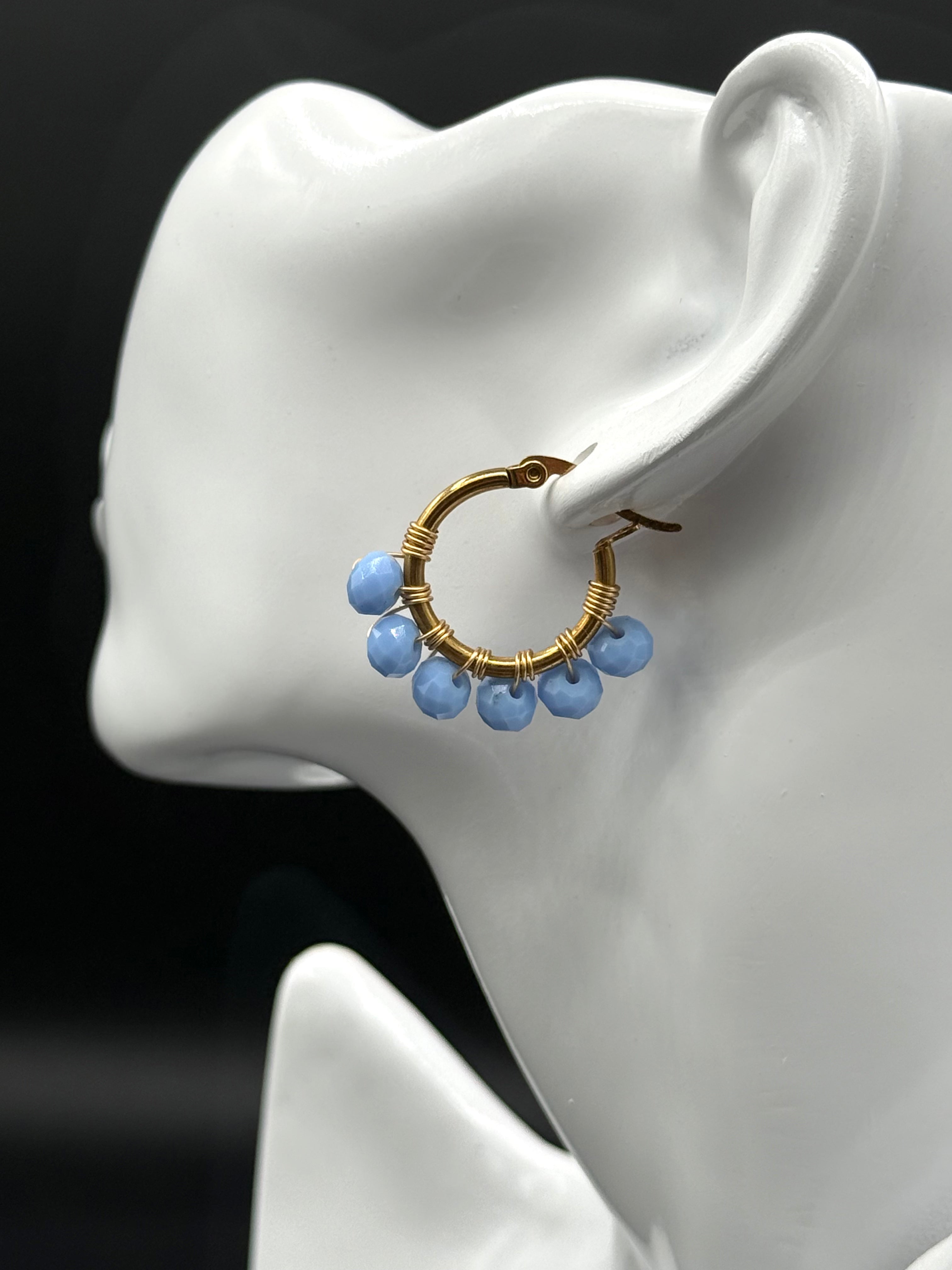 Aretes Argollas Seda