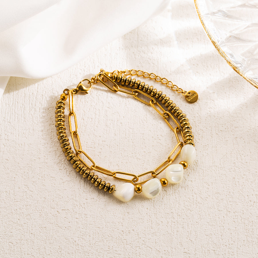 Pulsera  Double Pearl